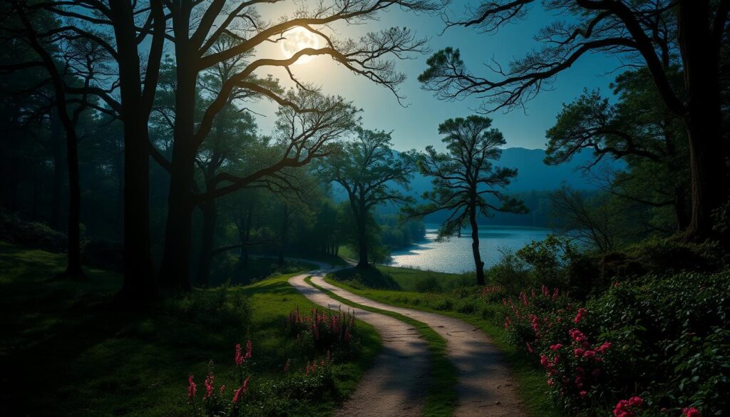 Moonlight Path serene atmosphere