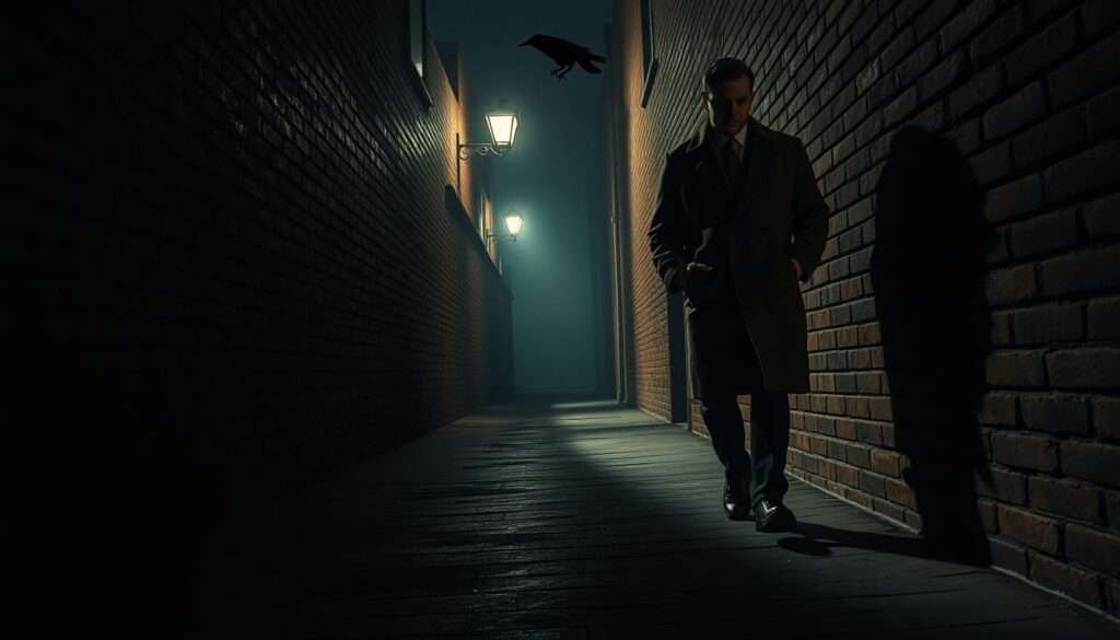detective's approach to echoing footsteps detective's approach to echoing footsteps