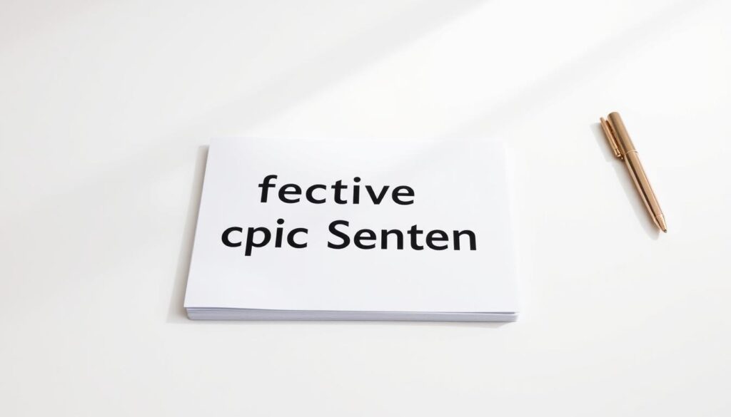 effective topic sentence effective topic sentence