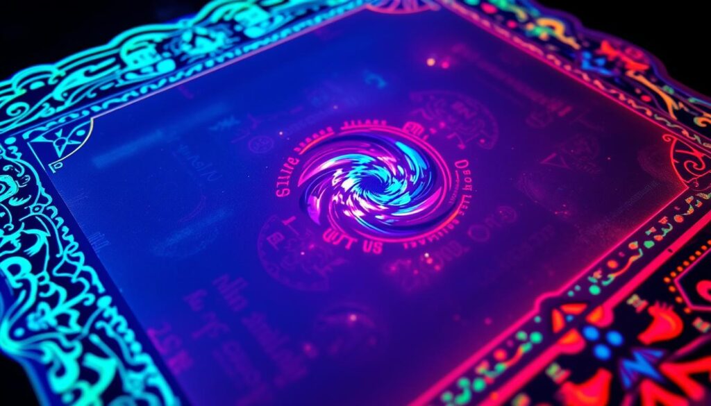 hidden clues in invitation design under UV light hidden clues in invitation design under UV light