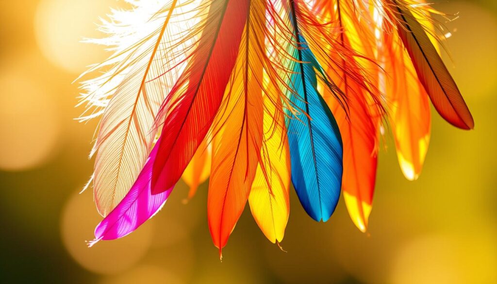 rainbow feathers rainbow feathers