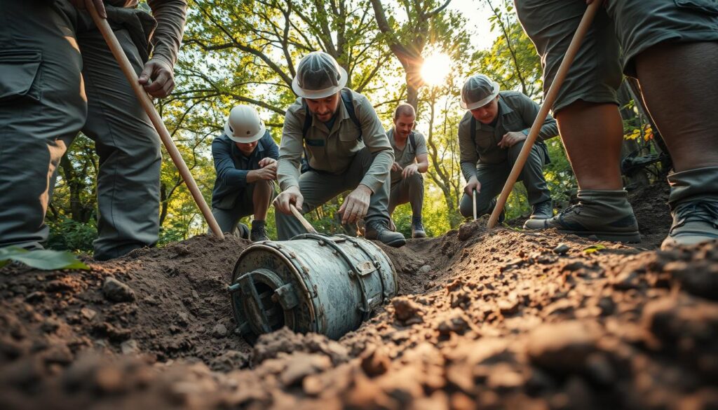 unearthing a time capsule unearthing a time capsule